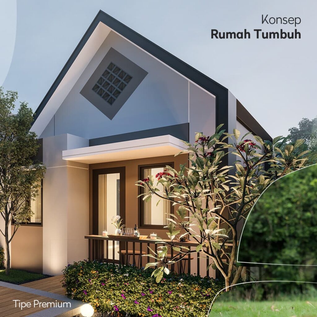 konsep rumah tumbuh kota podomoro tenjo