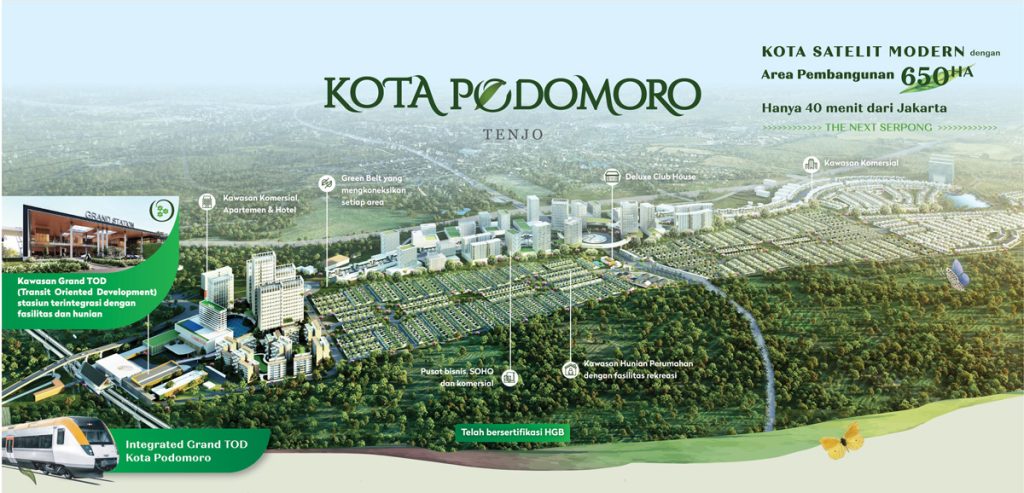 Skema Pembayaran Cash Bertahap Tanpa Bunga di Kota Podomoro Tenjo