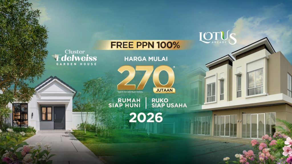 Brosur dan Price List Cluster Angsana Kota Podomoro: Unit Premium 3 Kamar
