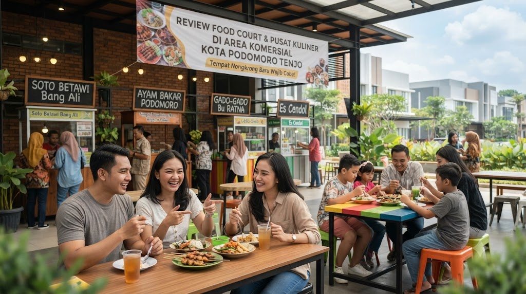 Review Food Court dan Pusat Kuliner di Area Komersial Kota Podomoro Tenjo
