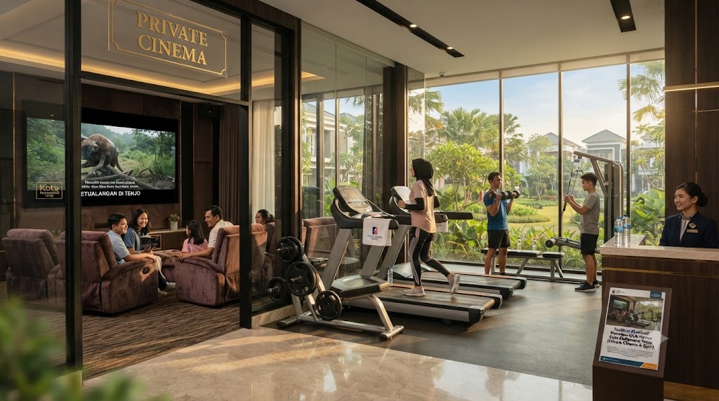 Fasilitas Eksklusif Premium Club House Kota Podomoro Tenjo (Private Cinema & Gym)